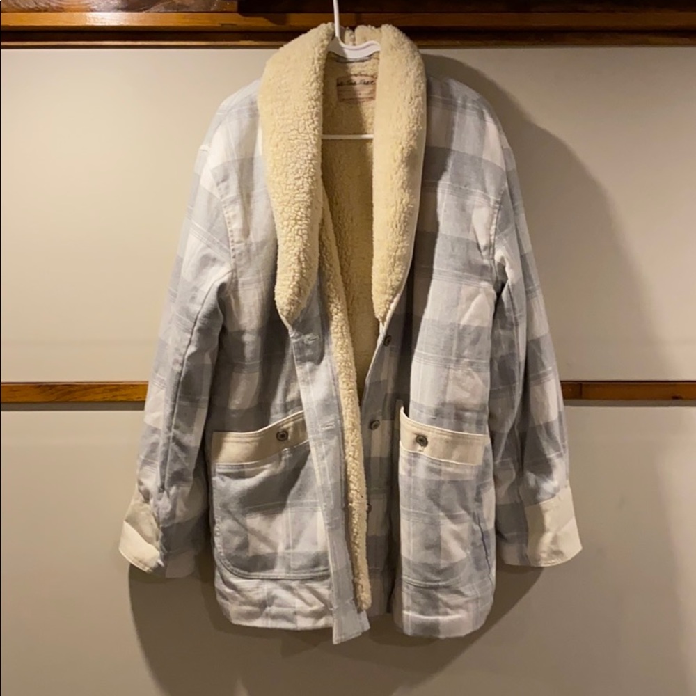 We The Free, Free People Sherpa Plaid Jacket